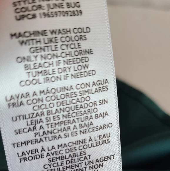 Equipment Polyester blouse women's sz.XXL green  button up breast pockets - Picture 14 of 16